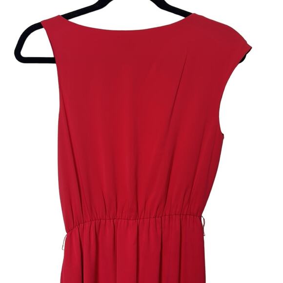 Theory Red Silk Sleeveless Mini dress Women’s size 2 - Picture 6 of 6
